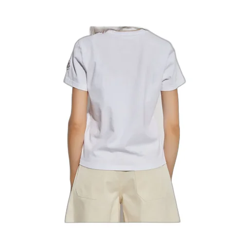 Moncler Logo Embroidered Crewneck T-Shirt