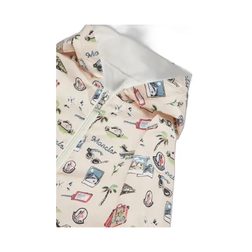 Moncler Enfant Hilda Printed Hooded Jacket