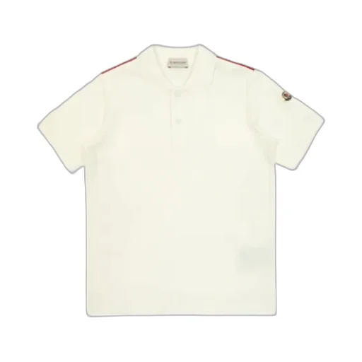 Moncler Enfant Tricolor-Trimmed Polo Shirt