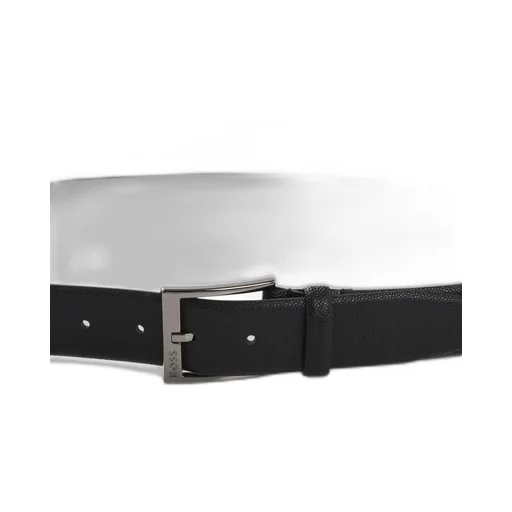 Logo-Engraved Leather Belt