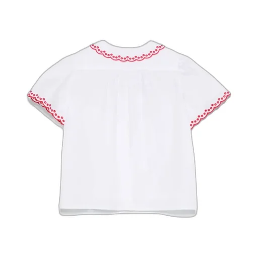Bonpoint Ezzie Scallop-Edge Blouse