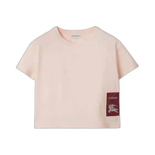 Burberry Kids Logo Patch Crewneck T-Shirt