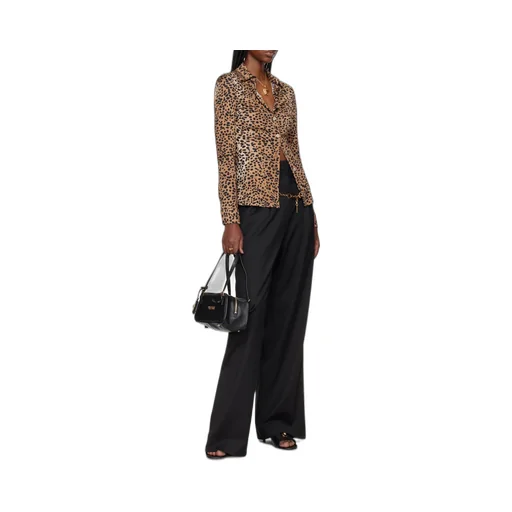 Versace Leopard-Printed Long-Sleeved Shirt