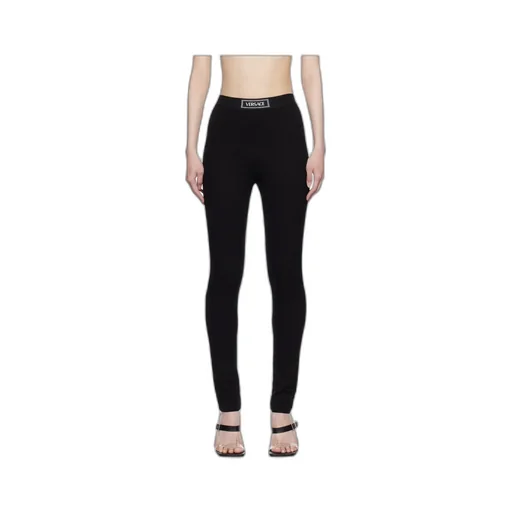 Versace Logo Patch Leggings