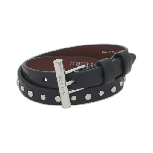 Alexander Mcqueen T-Bar Double Wrap Bracelet