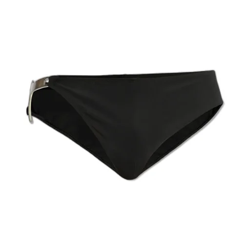 Plaque-Detail Swimming Trunks