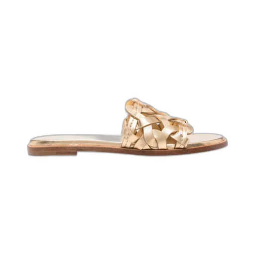 Gianvito Rossi Amalfi Interwoven Round Toe Sandals