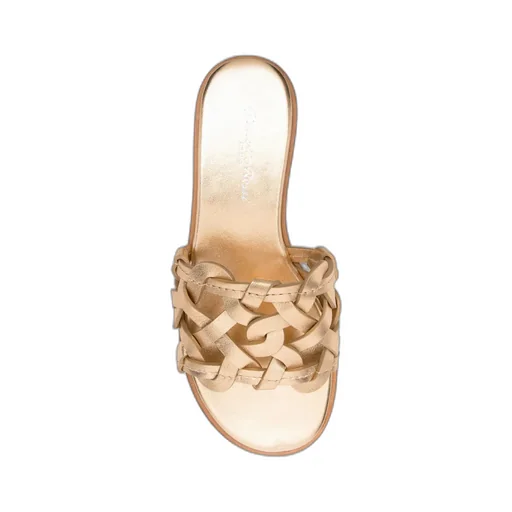 Gianvito Rossi Amalfi Interwoven Round Toe Sandals