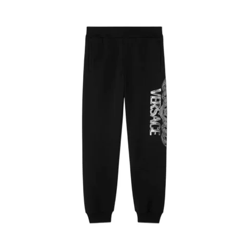 Versace Logo-Printed Elasticated Waistband Track Pants