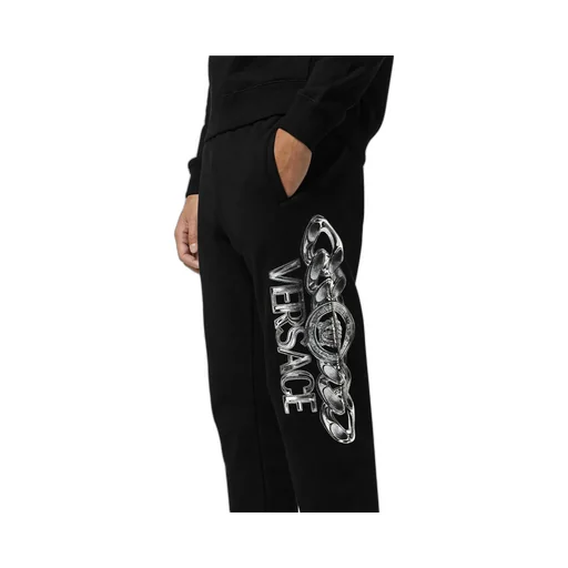 Versace Logo-Printed Elasticated Waistband Track Pants