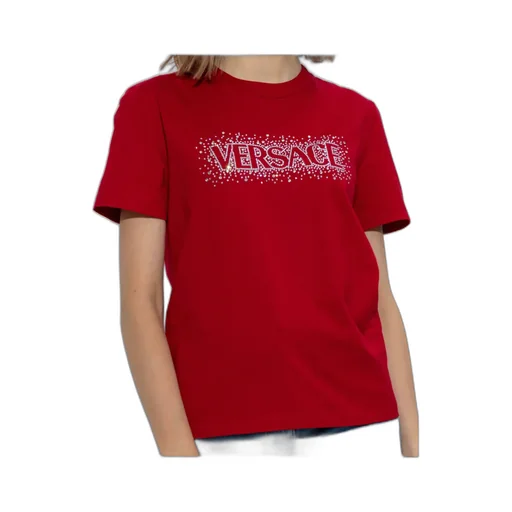 Versace Logo-Embellished Crewneck T-Shirt