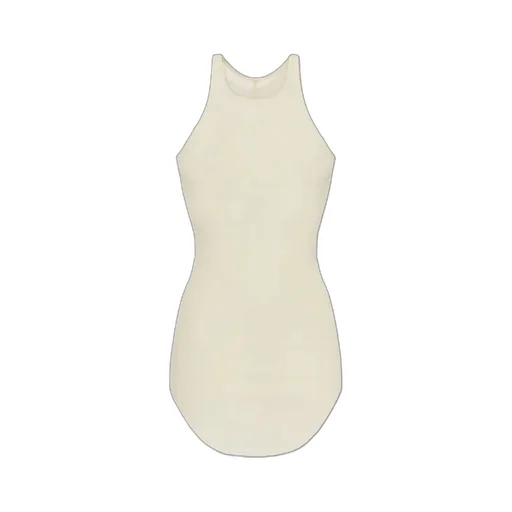 Rick Owens Hollywood Basic Ribbed Scoop Neck Tank Top
