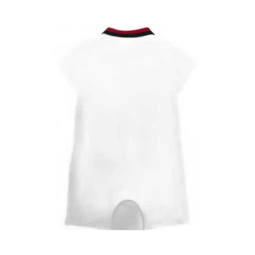 Moncler Enfant Tricolor-Trimmed Romper