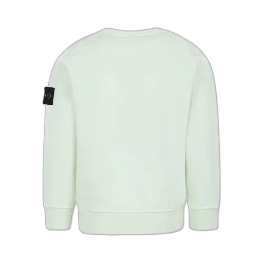 Stone Island Junior Logo Patch Crewneck Sweatshirt