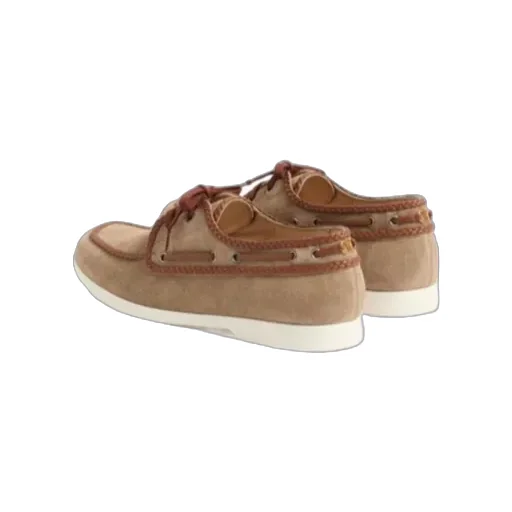 Valentino Almond Toe Lace-Up Boat Shoes