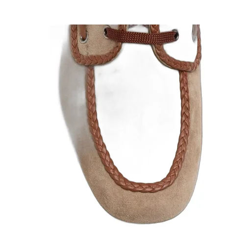 Valentino Almond Toe Lace-Up Boat Shoes