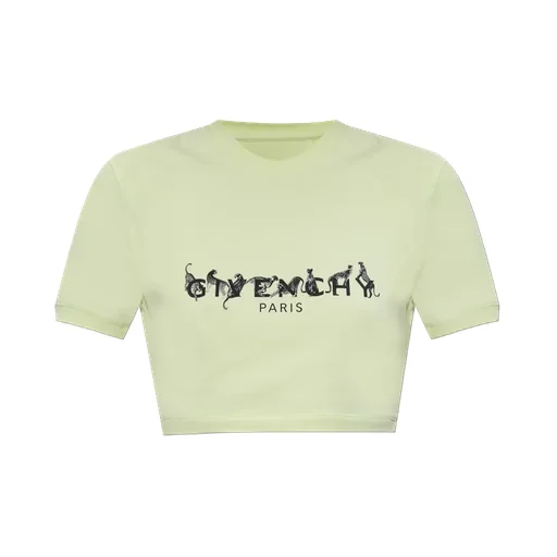 Givenchy Logo Printed Cropped T-Shirt
