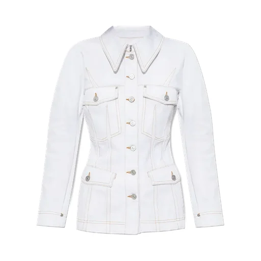 Givenchy Collared Button-Up Denim Jacket
