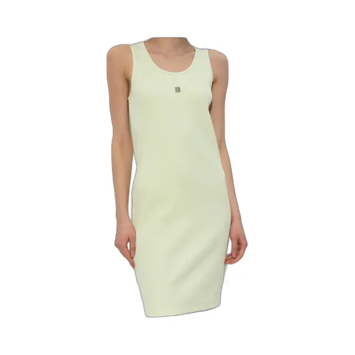 Givenchy 4G Plaque Ribbed-Knit Tank Dress