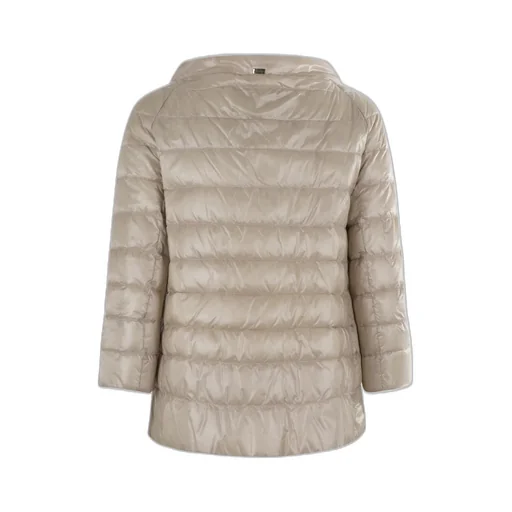 Snap-Button Quilt Down Jacket