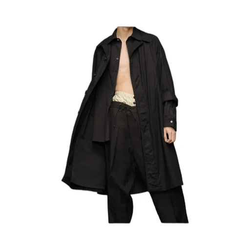 Maison Margiela Layered Mid-Length Trench Coat