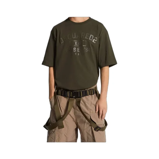 Dsquared2 Logo Printed Crewneck T-Shirt
