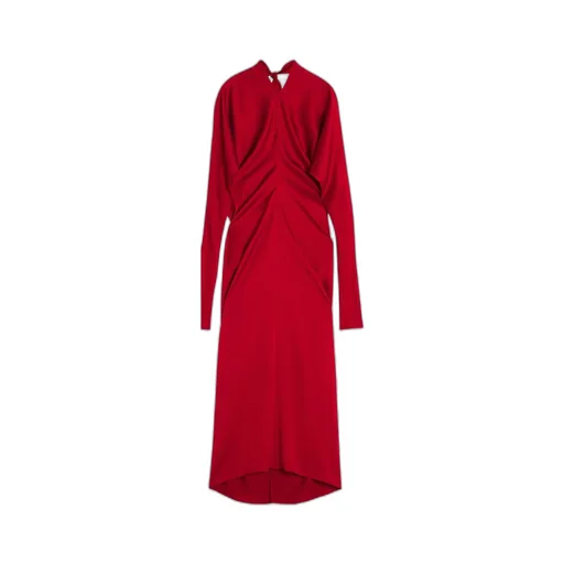 Lanvin Draped V-Neck Dress