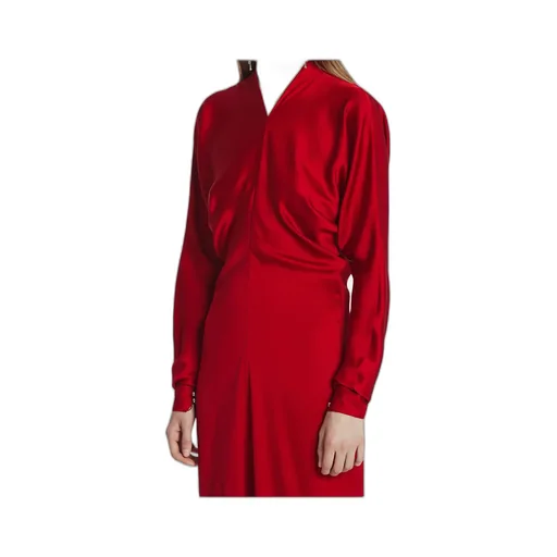 Lanvin Draped V-Neck Dress