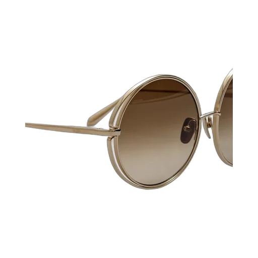 Selene Round Sunglasses In Gradient Mocha