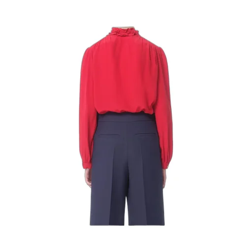 Valentino Bow Detailed Long-Sleeved Shirt
