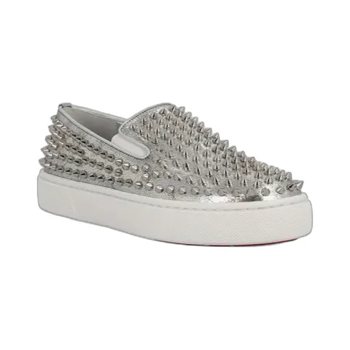 Christian Louboutin Studded Slip-On Sneakers