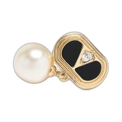 Valentino Ovalette Embellished Earrings