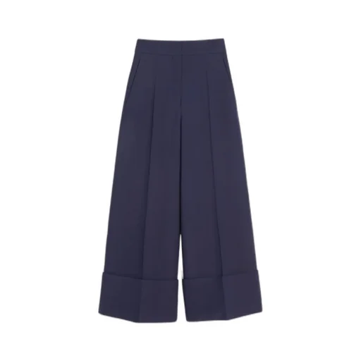 Valentino Pleat Detailed Wide-Leg Pants