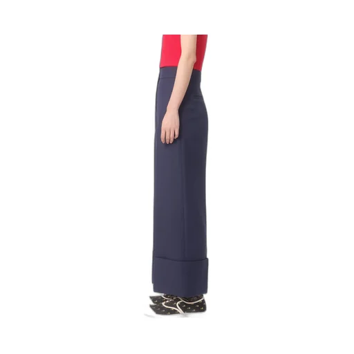 Valentino Pleat Detailed Wide-Leg Pants