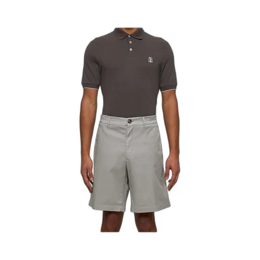 Brunello Cucinelli Mid-Rise Bermuda Shorts
