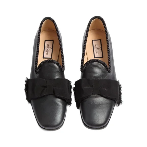 Valentino Fringe Detailed Slip-On Loafers