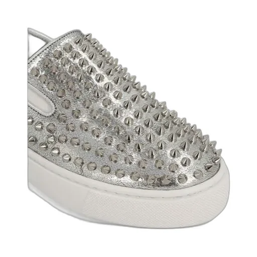 Christian Louboutin Studded Slip-On Sneakers