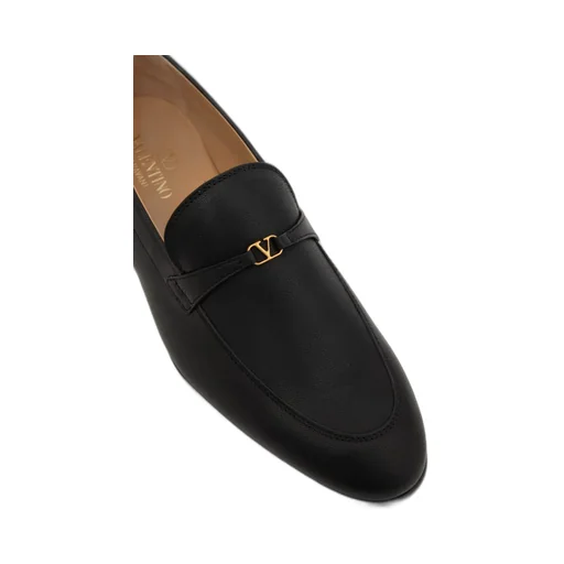 Valentino Vlogo Plaque Slip-On Loafers