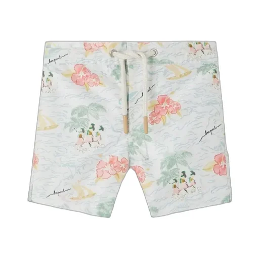 Bonpoint Ariel Drawstring Printed Swim Shorts