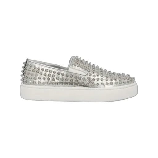 Christian Louboutin Studded Slip-On Sneakers