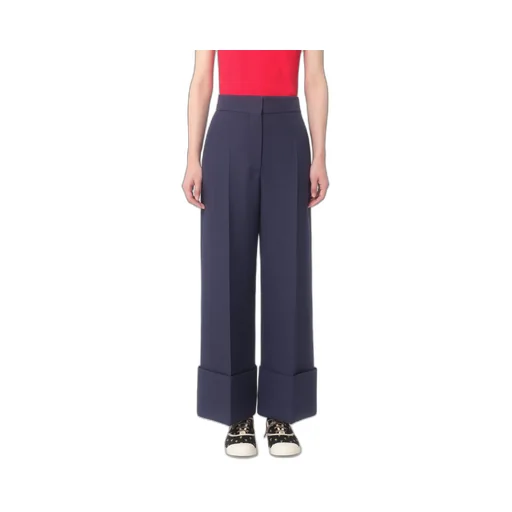 Valentino Pleat Detailed Wide-Leg Pants