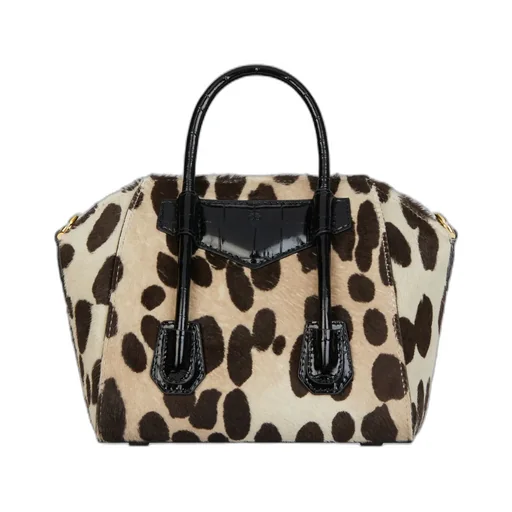 Givenchy Leopard Print Antigona Toy Lock Bag