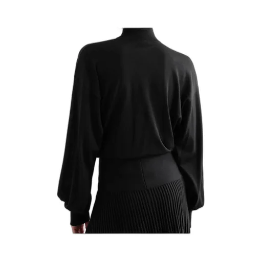 High-Collar Cut-Cut Jumpsuit