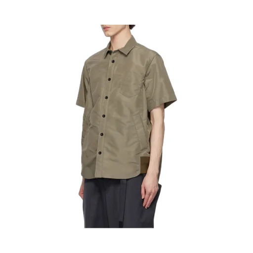Sacai Collared Short-Sleeve Shirt