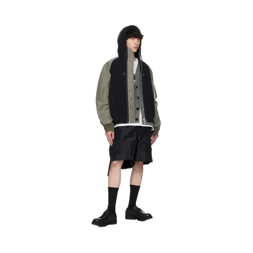 Sacai Drawstring Hooded Jacket