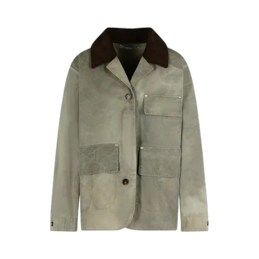 Stella Mccartney Corduroy Collar Aged Jacket