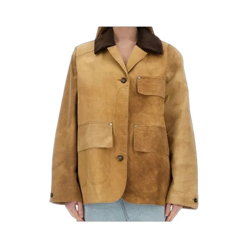 Stella Mccartney Corduroy Collar Aged Jacket