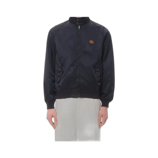 Valentino Zip-Up High Neck Jacket