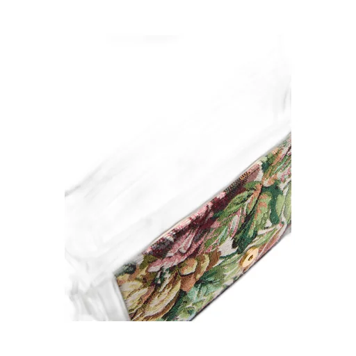 Valentino Floral Patterned Foldover Top Shoulder Bag