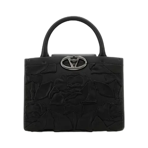Valentino Vlogo Plaque Small Double Handle Bag